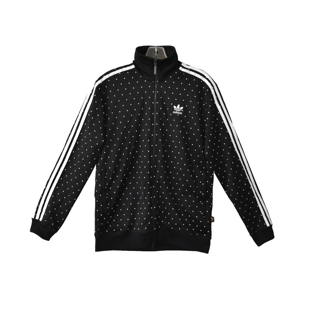 A8 Auth ADIDAS + PHARRELL WILLIAMS Black & White Race Track Jacket Size S